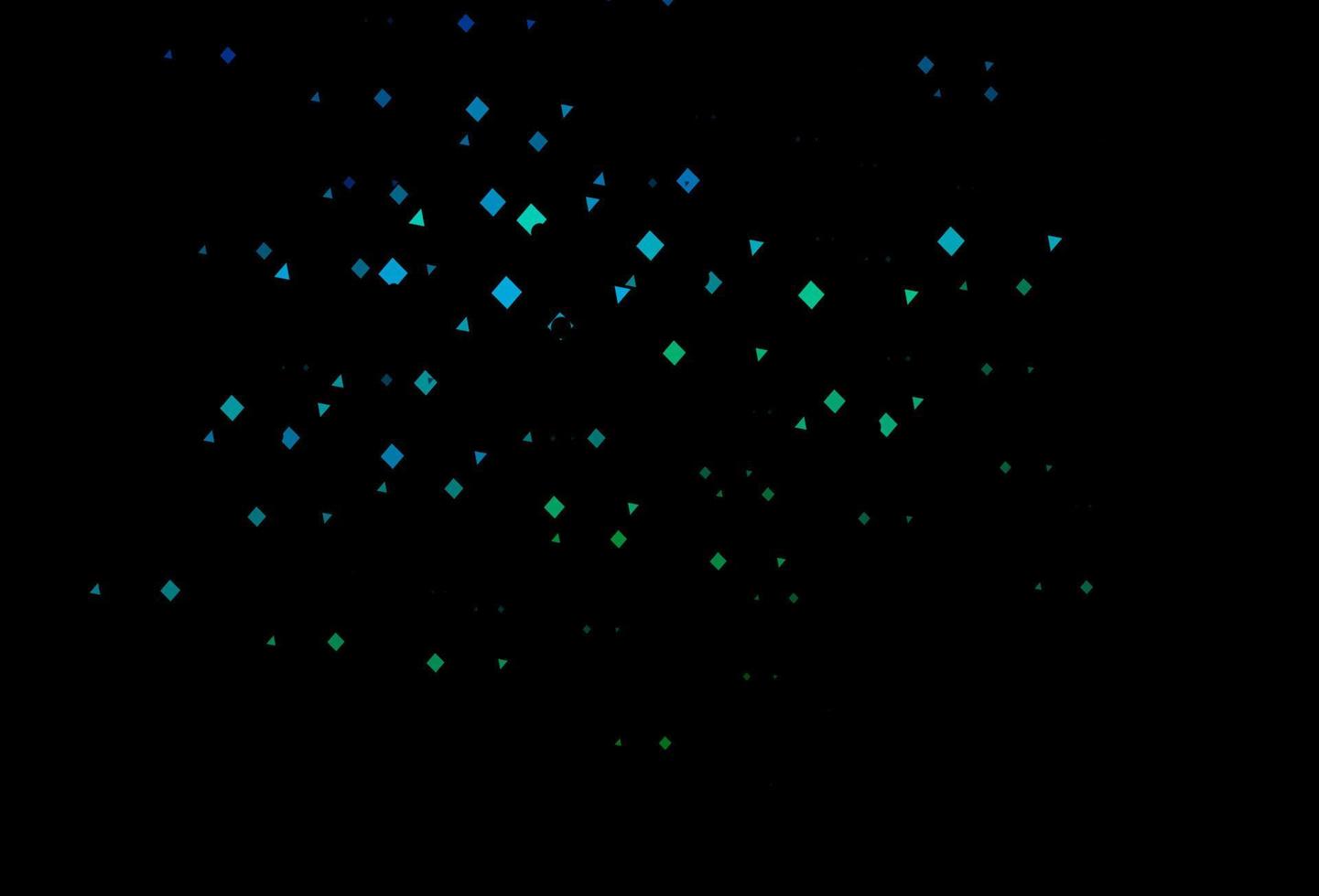 Dark blue, green vector texture in poly style with circles, cubes.