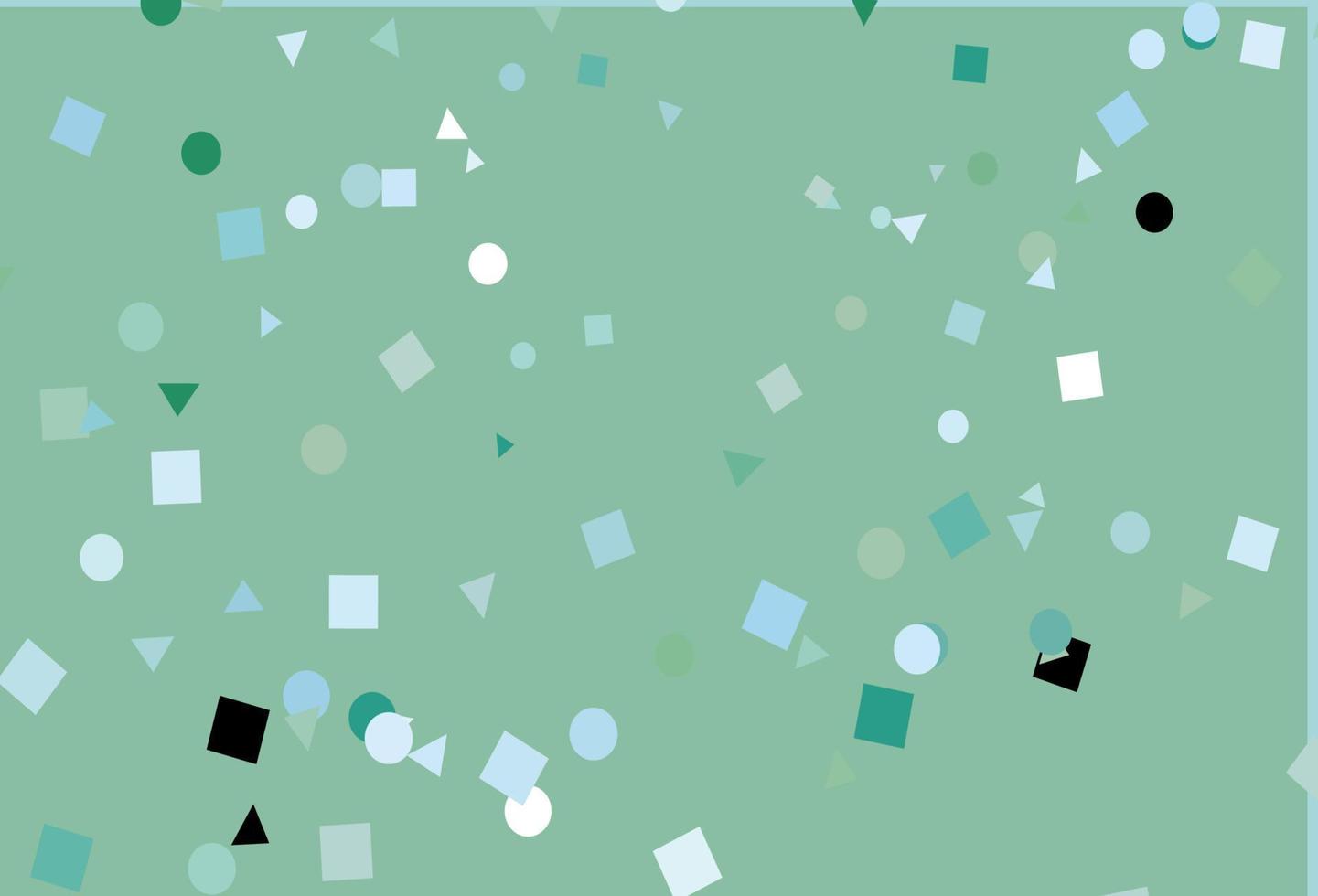 Light Blue, Green vector pattern in polygonal style with circles.