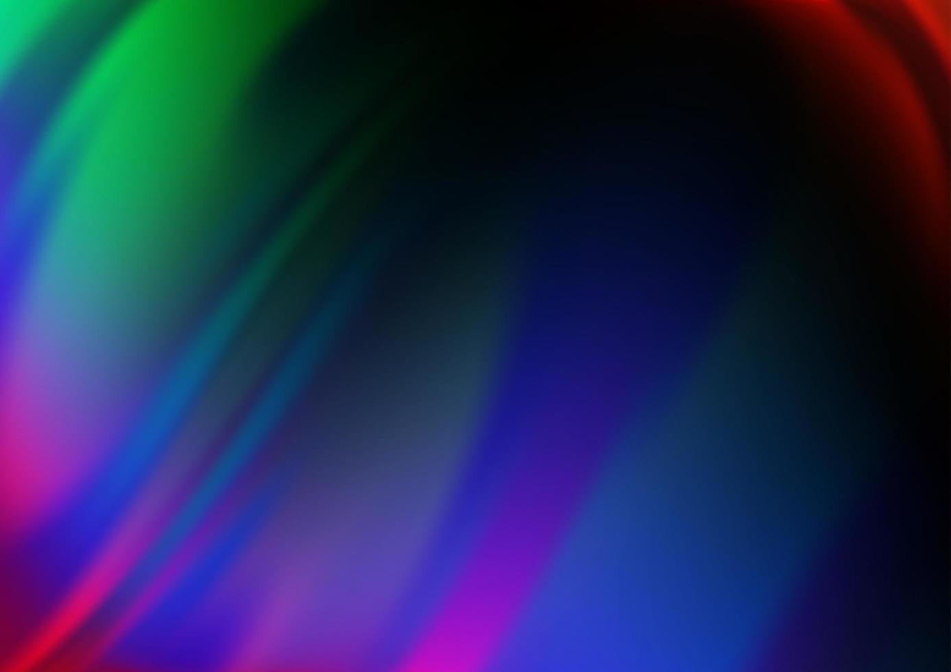 Dark Multicolor, Rainbow vector background with bubble shapes.