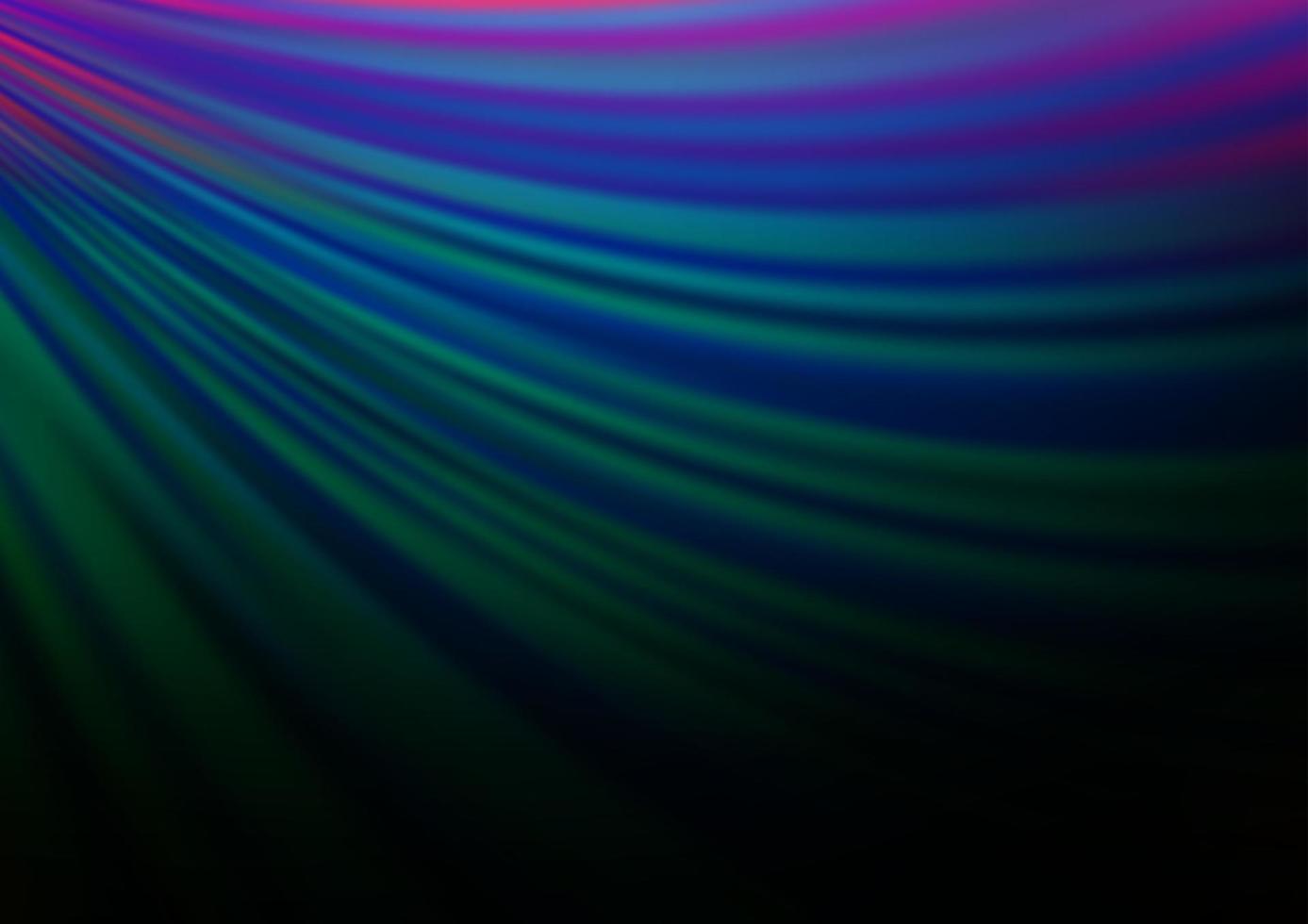 Fondo de vector de arco iris multicolor oscuro con formas de lámpara.