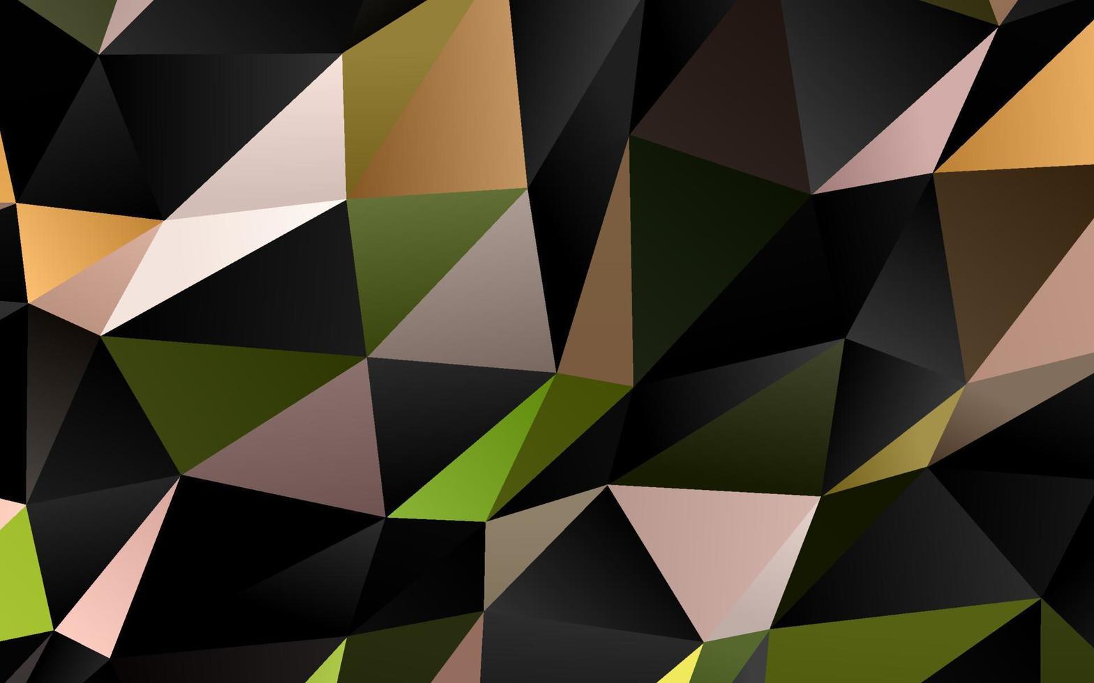 patrón de mosaico abstracto vector verde claro, rojo.