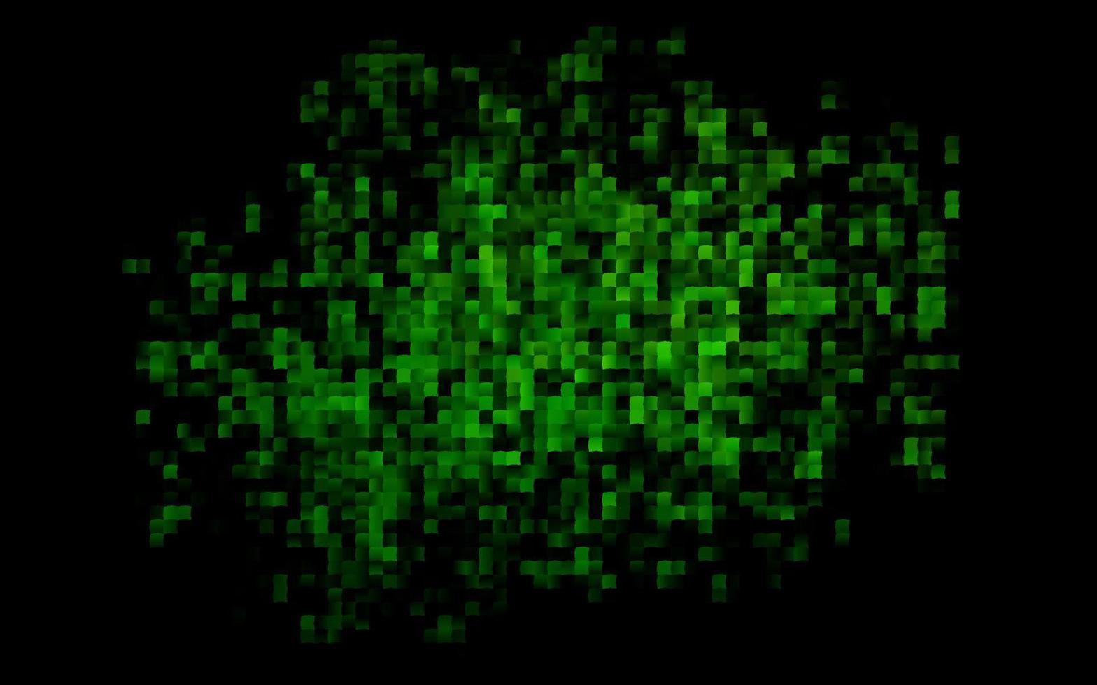 plantilla de vector verde oscuro con cristales, rectángulos.