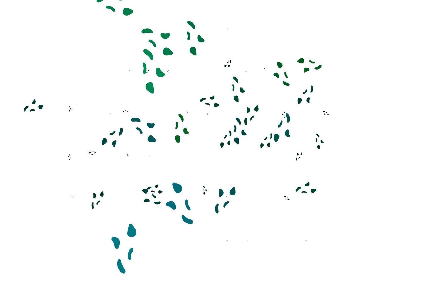Light Blue, Green vector pattern with chaotic shapes.