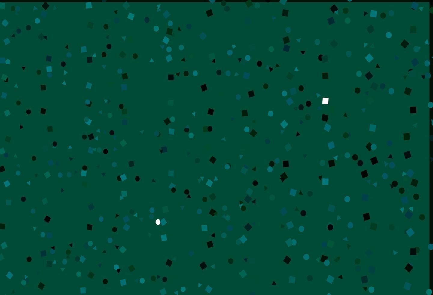 Light Blue, Green vector template with crystals, circles, squares.