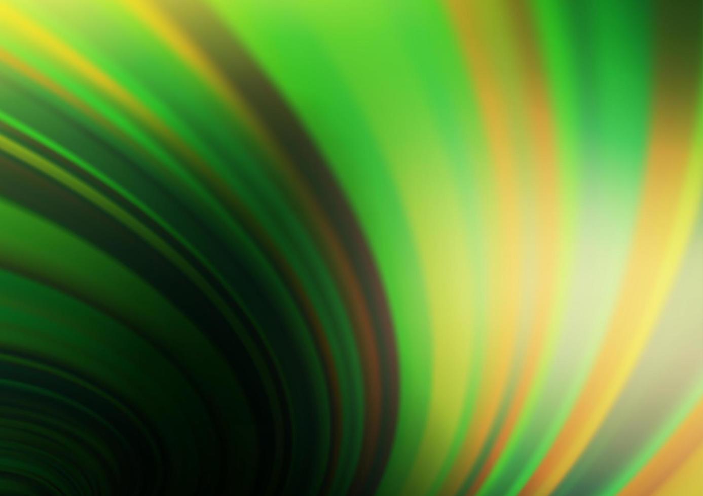 Fondo borroso abstracto del vector verde oscuro, amarillo.