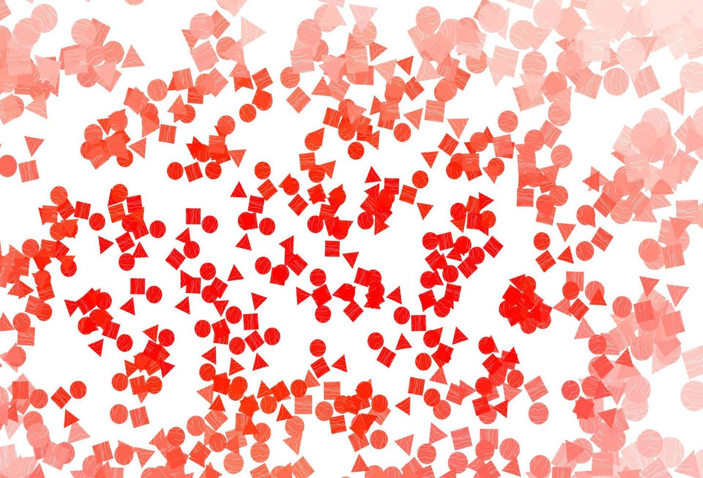 Light Red vector layout with circles, lines, rectangles.