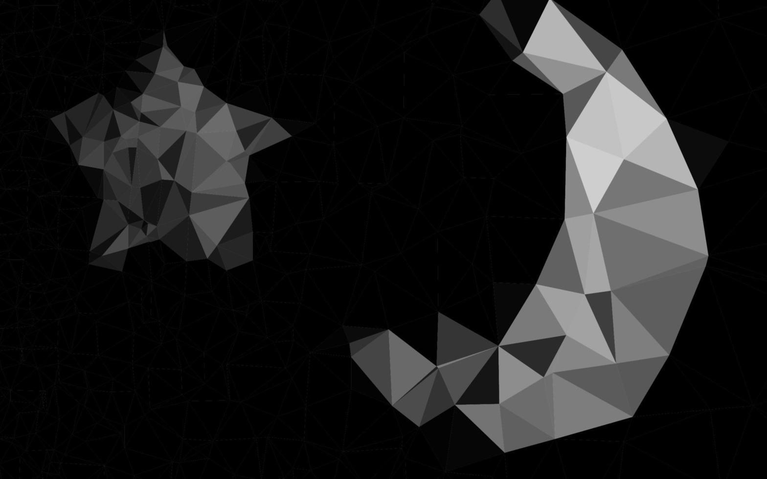 Dark Silver, Gray vector blurry triangle pattern.