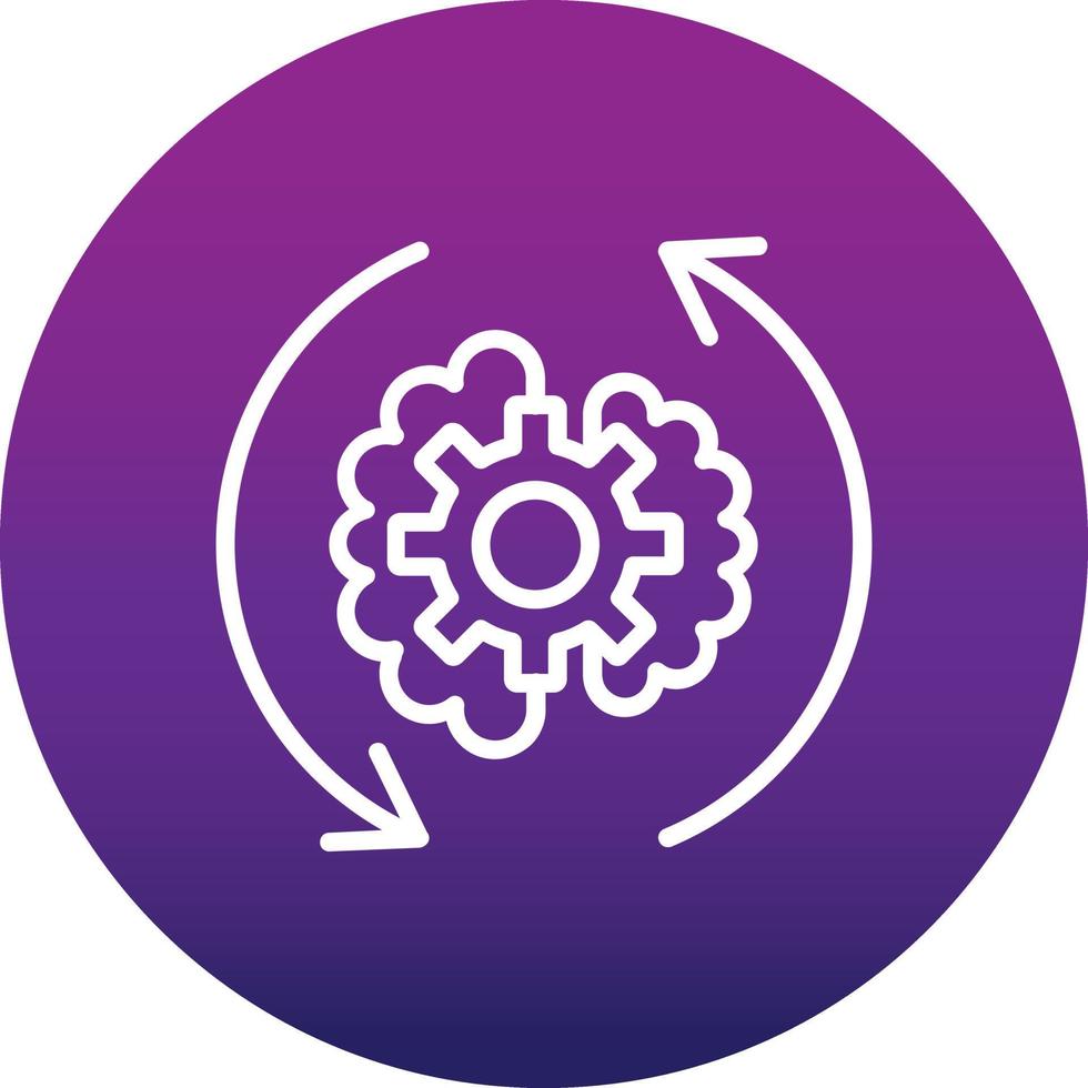 Brain Process  Vector Icon