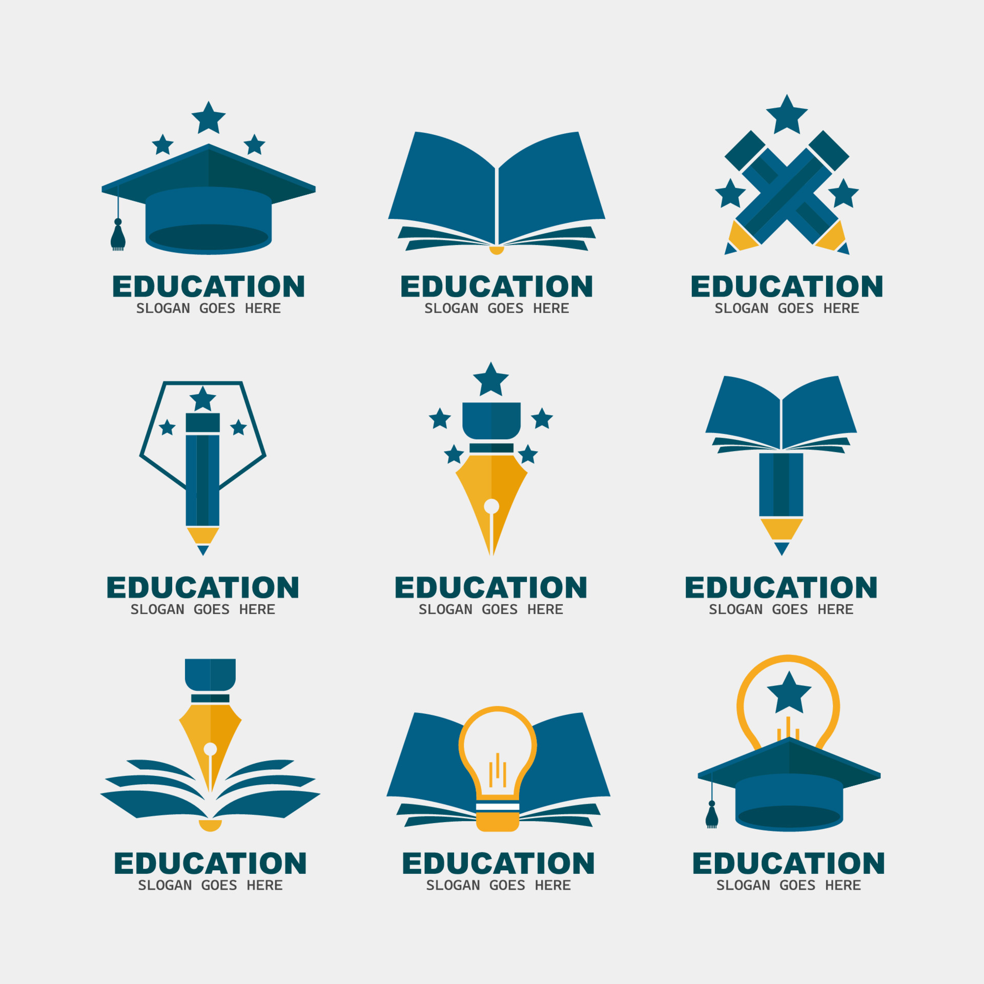 Education Logo Collection 15556290 Vector Art At Vecteezy education-logo-collection-15556290-vector-art-at-vecteezy