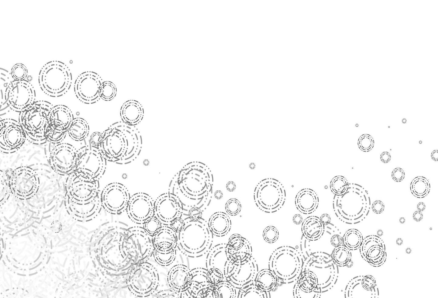 patrón de vector gris plateado claro con esferas.