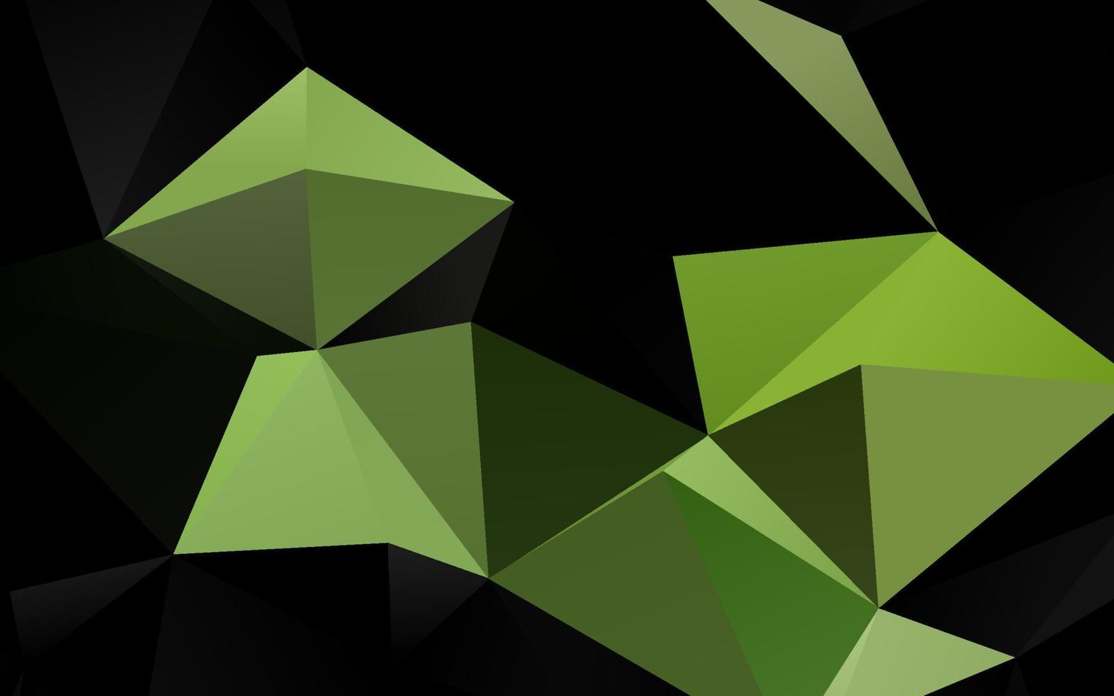 Light Green vector abstract polygonal cover.