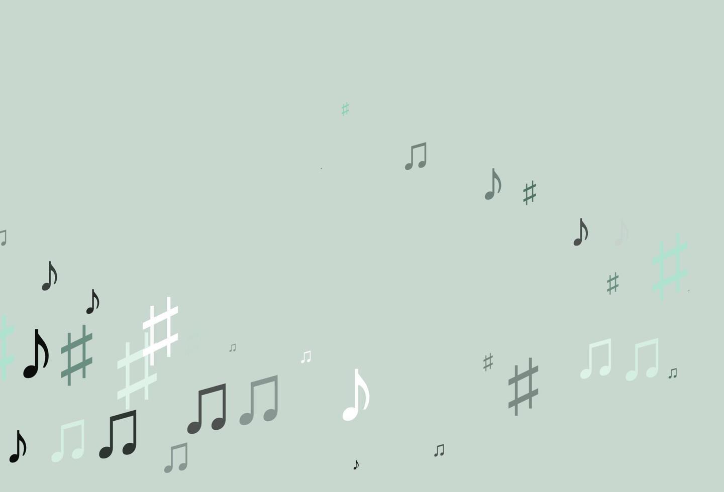 Light BLUE vector pattern with music elements.