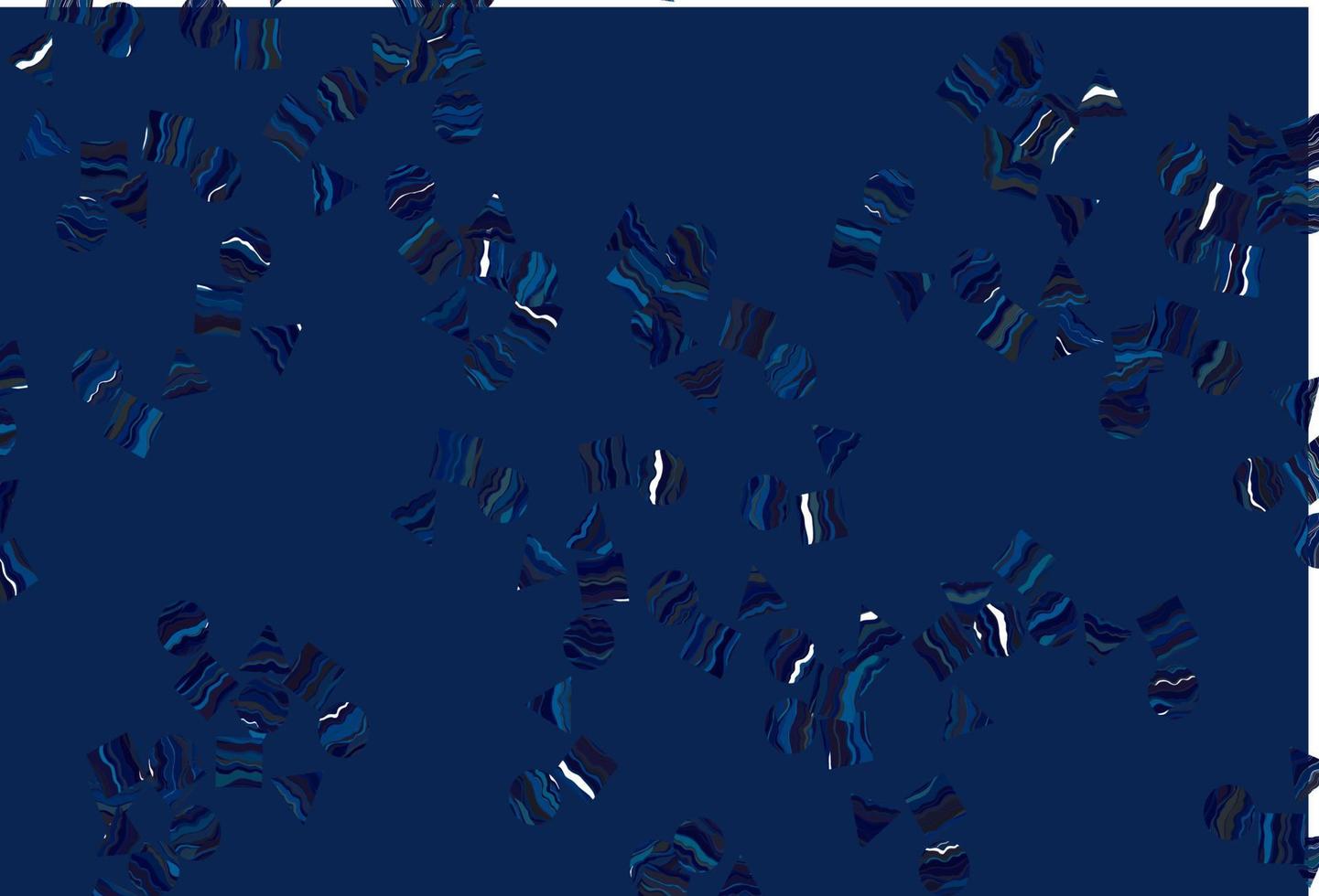 Light BLUE vector backdrop with lines, circles, rhombus.