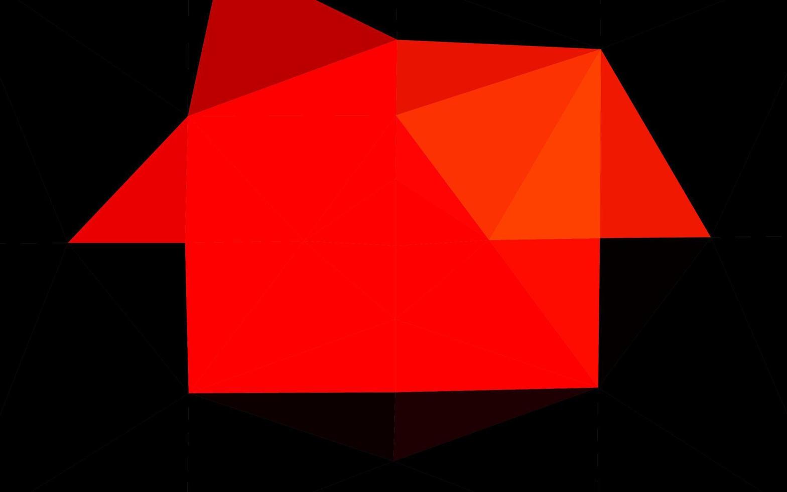 Light Red vector abstract polygonal cover.