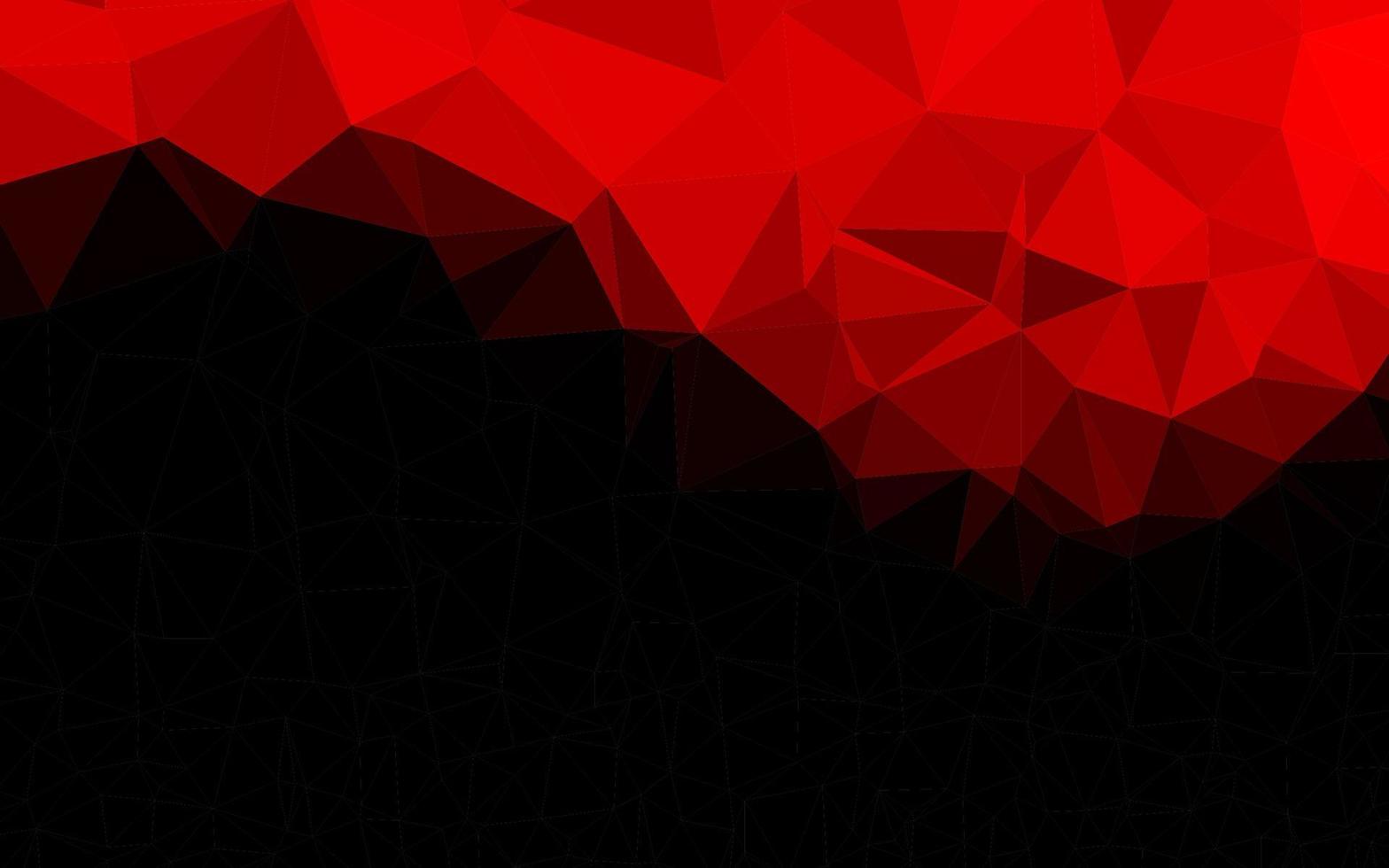 Light Red vector triangle mosaic template.