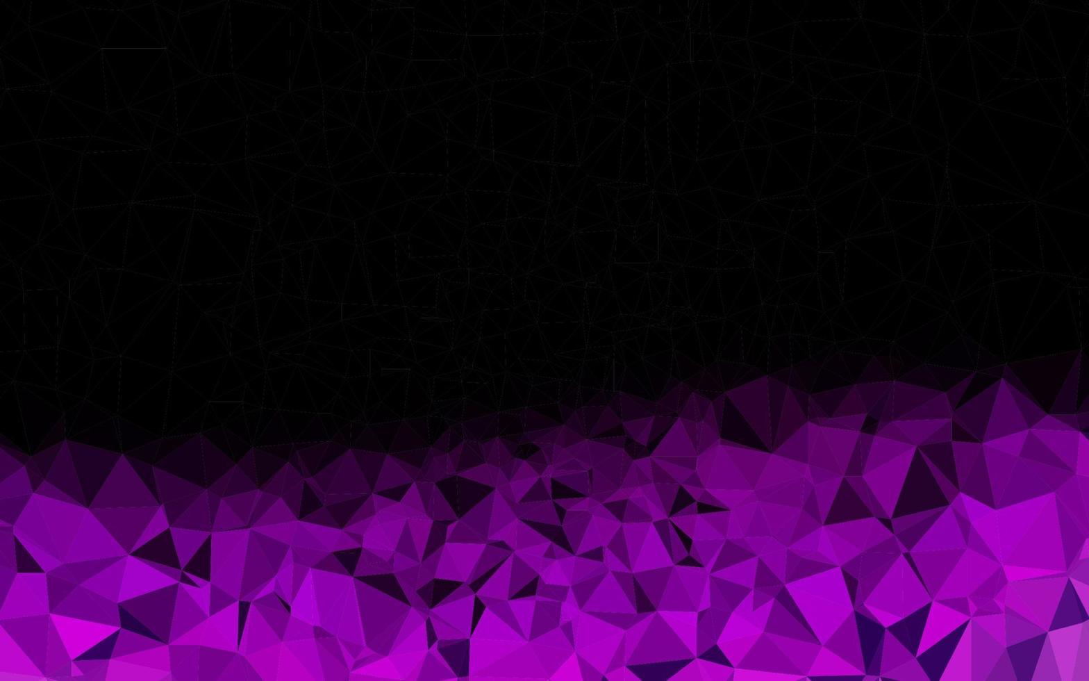 Dark Purple vector abstract polygonal layout.