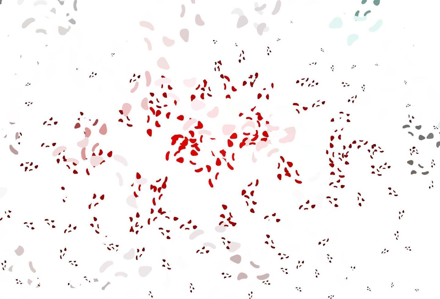 Fondo de vector rojo claro con formas abstractas.