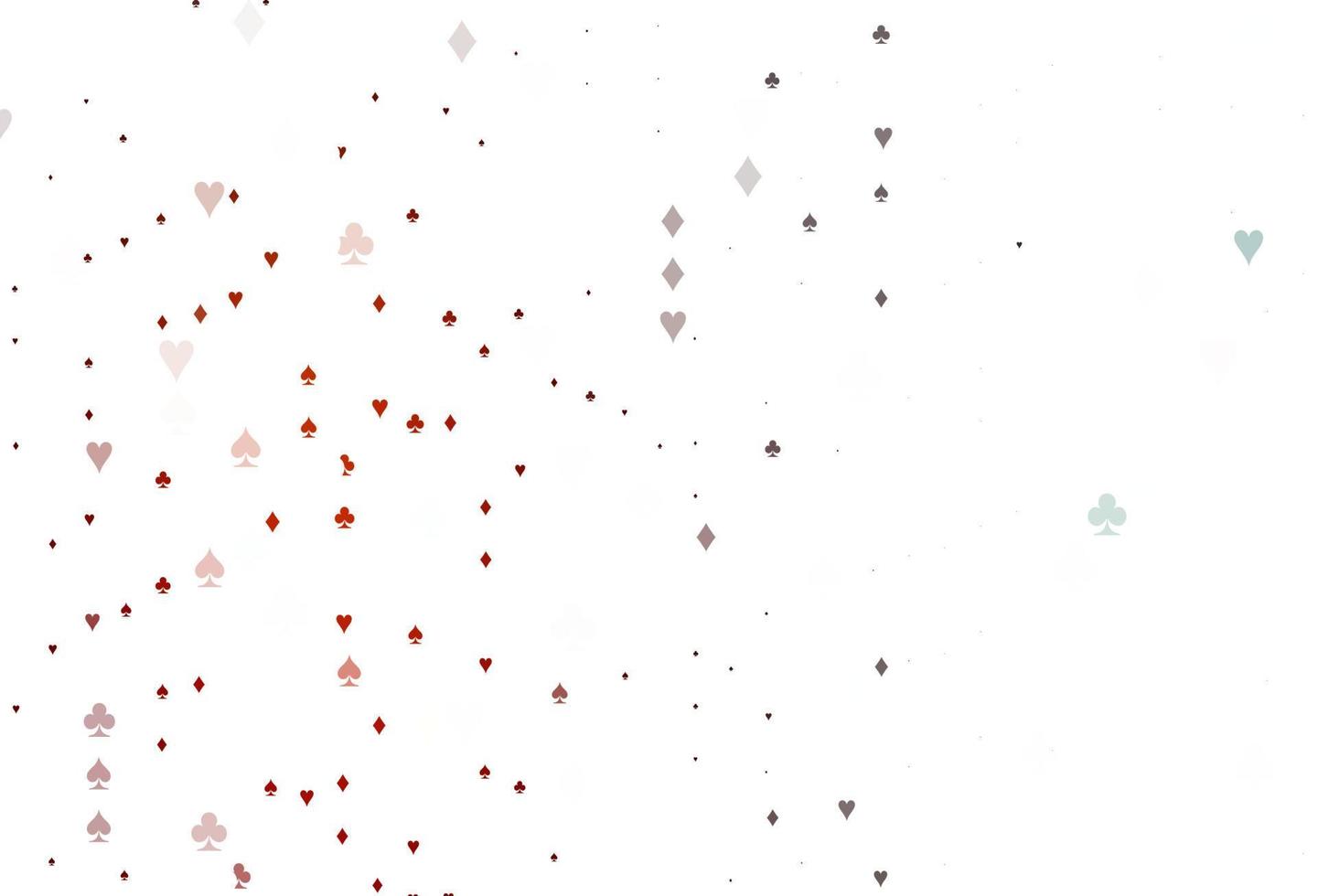 Light Red vector pattern with symbol of cards.