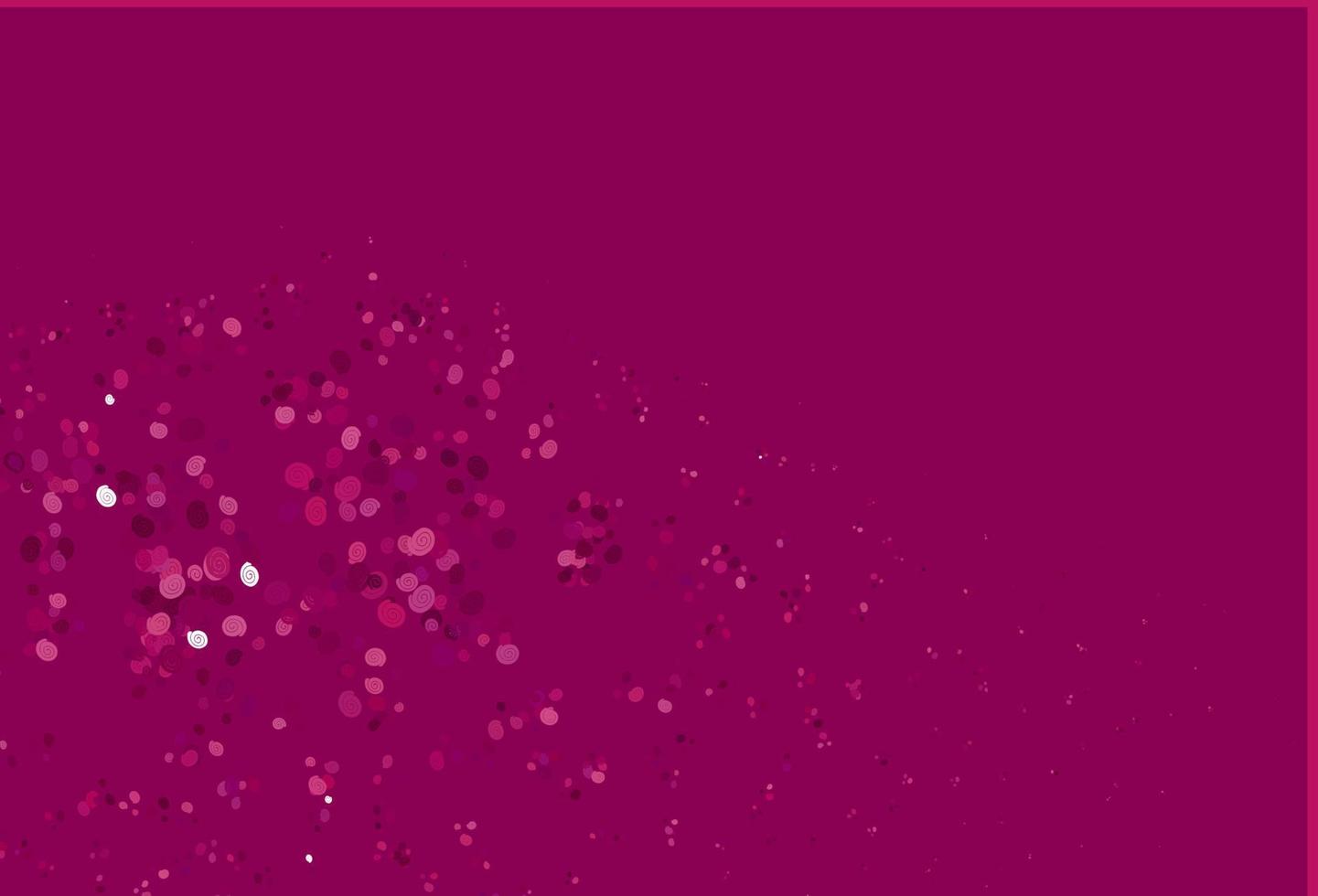 Light Purple vector template with bubble shapes.