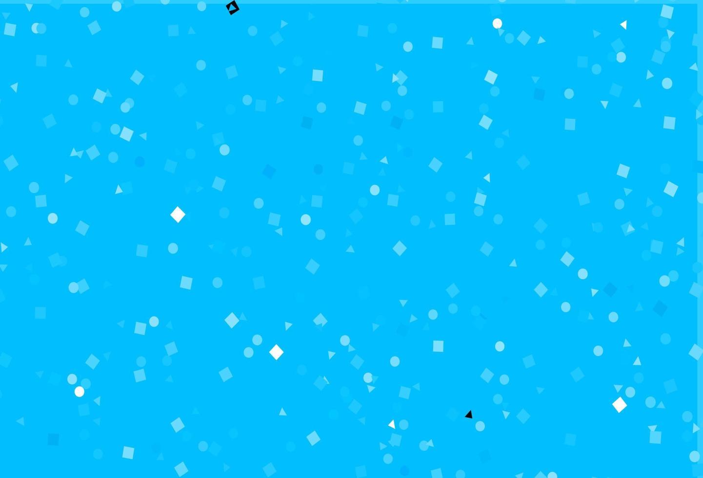 Telón de fondo de vector azul claro con líneas, círculos, rombos.
