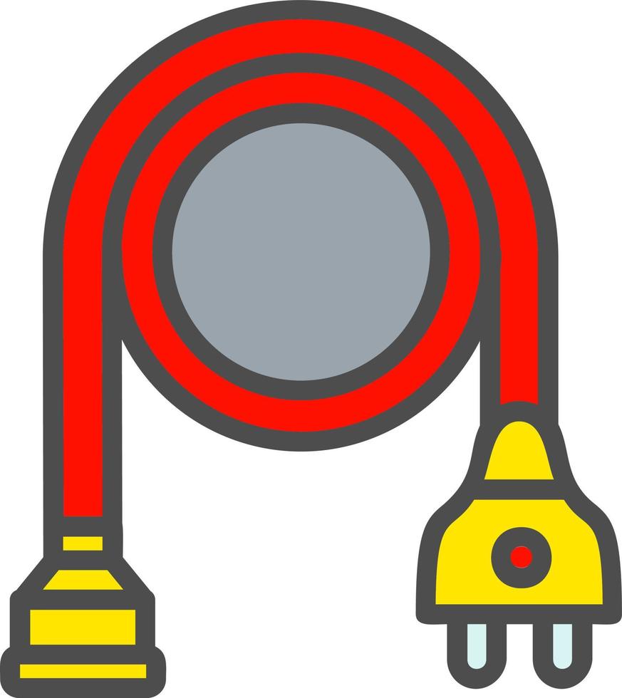 icono de vector de cable de extensión