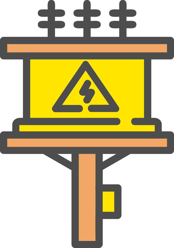 icono de vector de torre de transformador