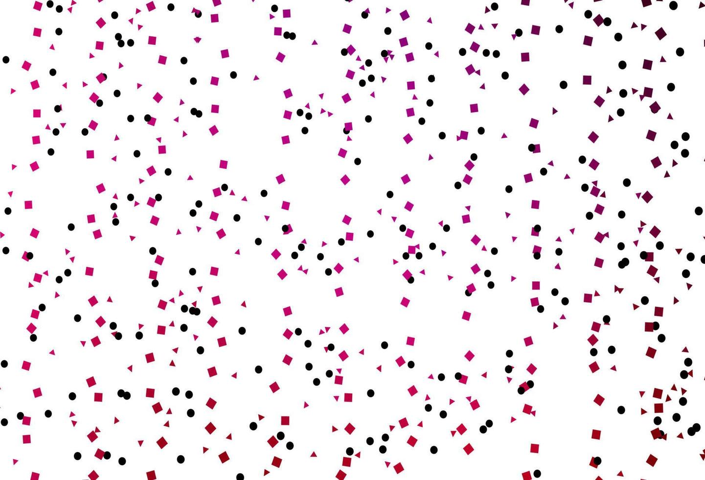 Light Purple, Pink vector background with triangles, circles, cubes.