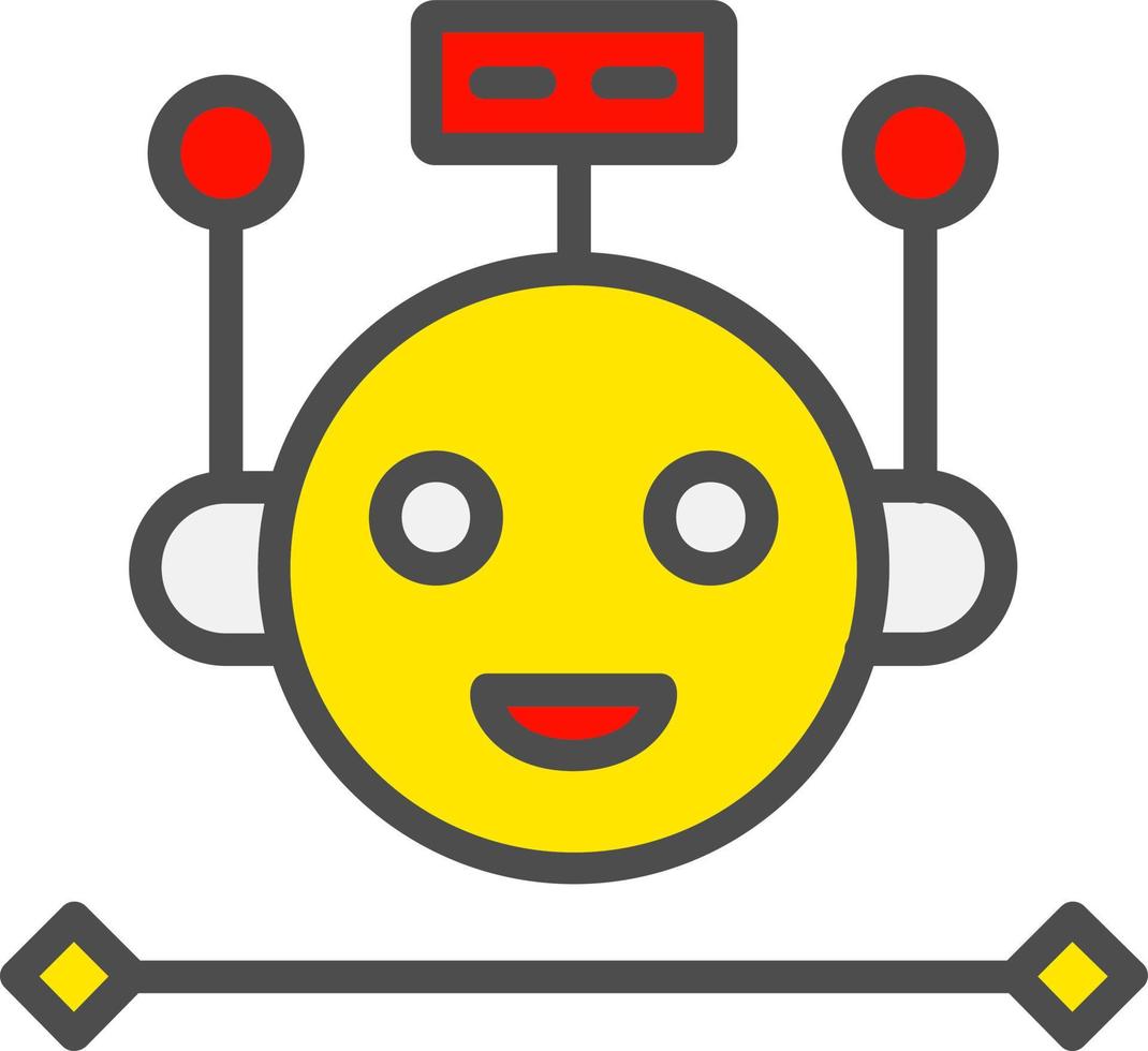 icono de vector de robot