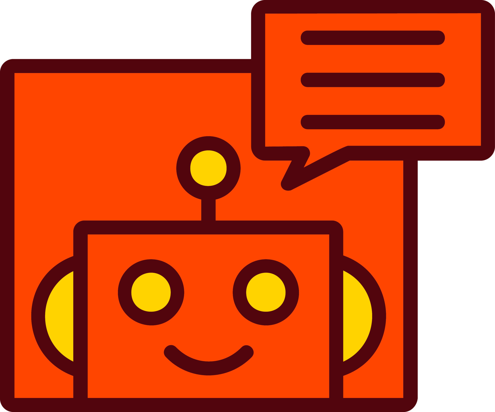 Bot Vector Icon 15557070 Vector Art at Vecteezy