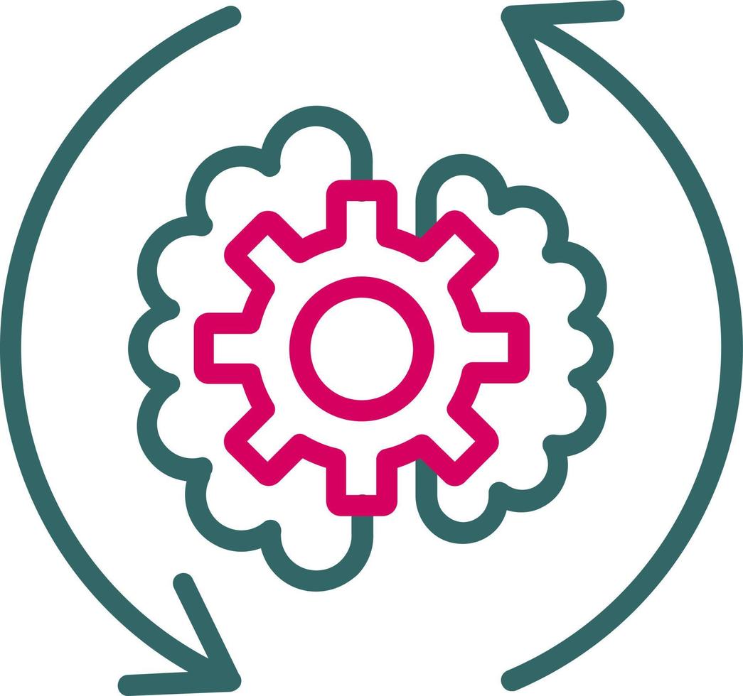 Brain Process  Vector Icon