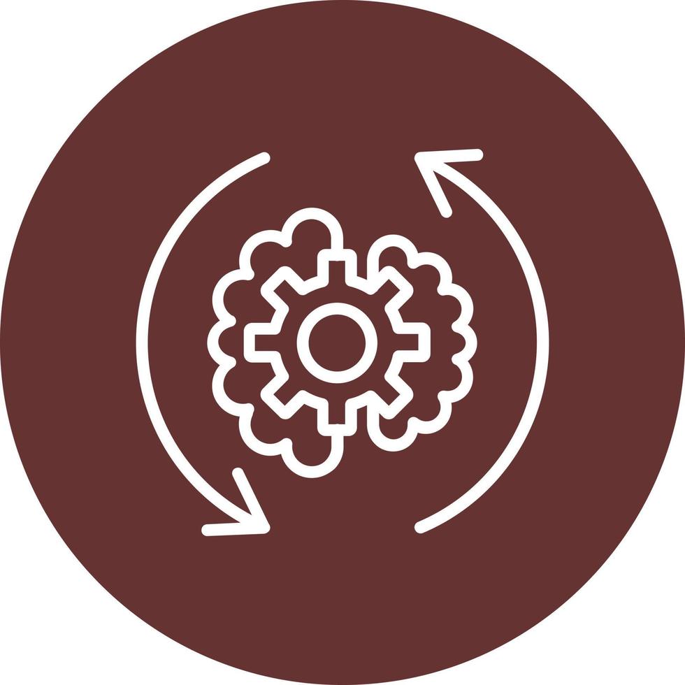 Brain Process  Vector Icon