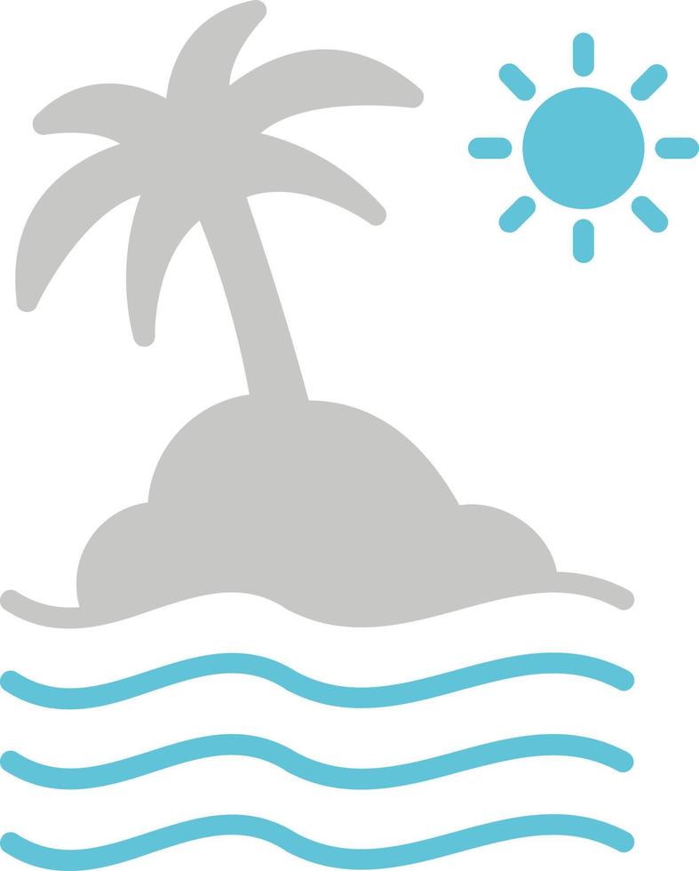 icono de vector de playa