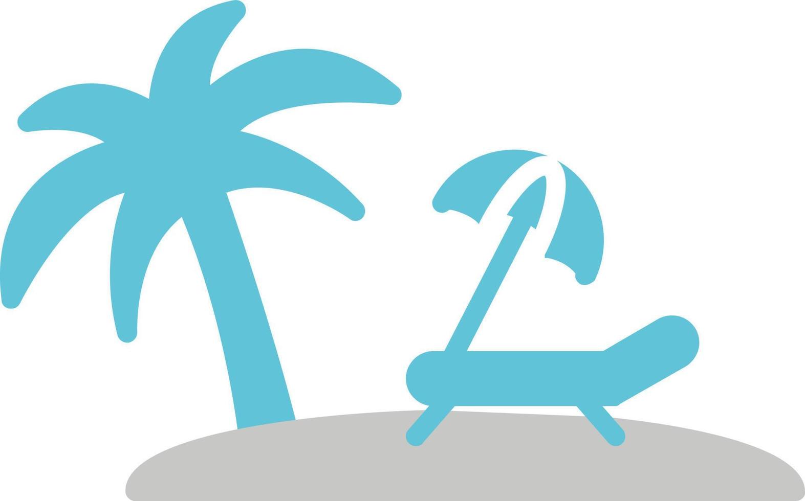 icono de vector de playa