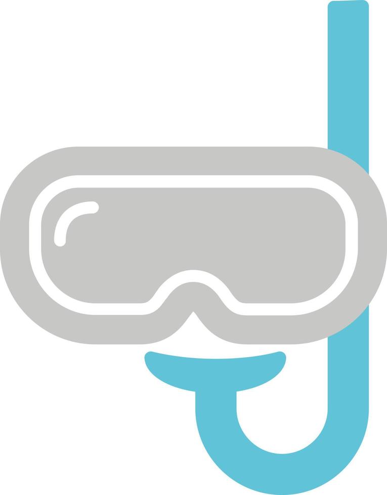 icono de vector de snorkel