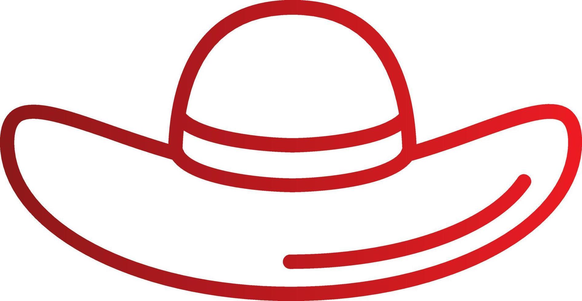 icono de vector de sombrero