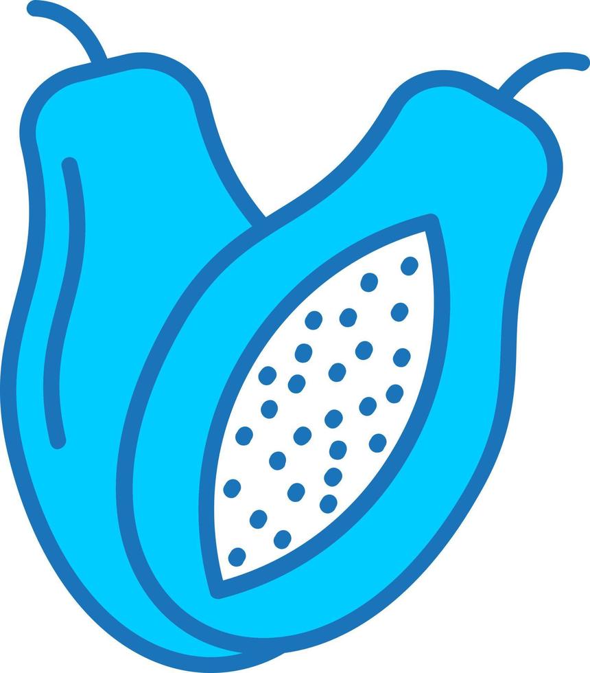 Papaya Vector Icon