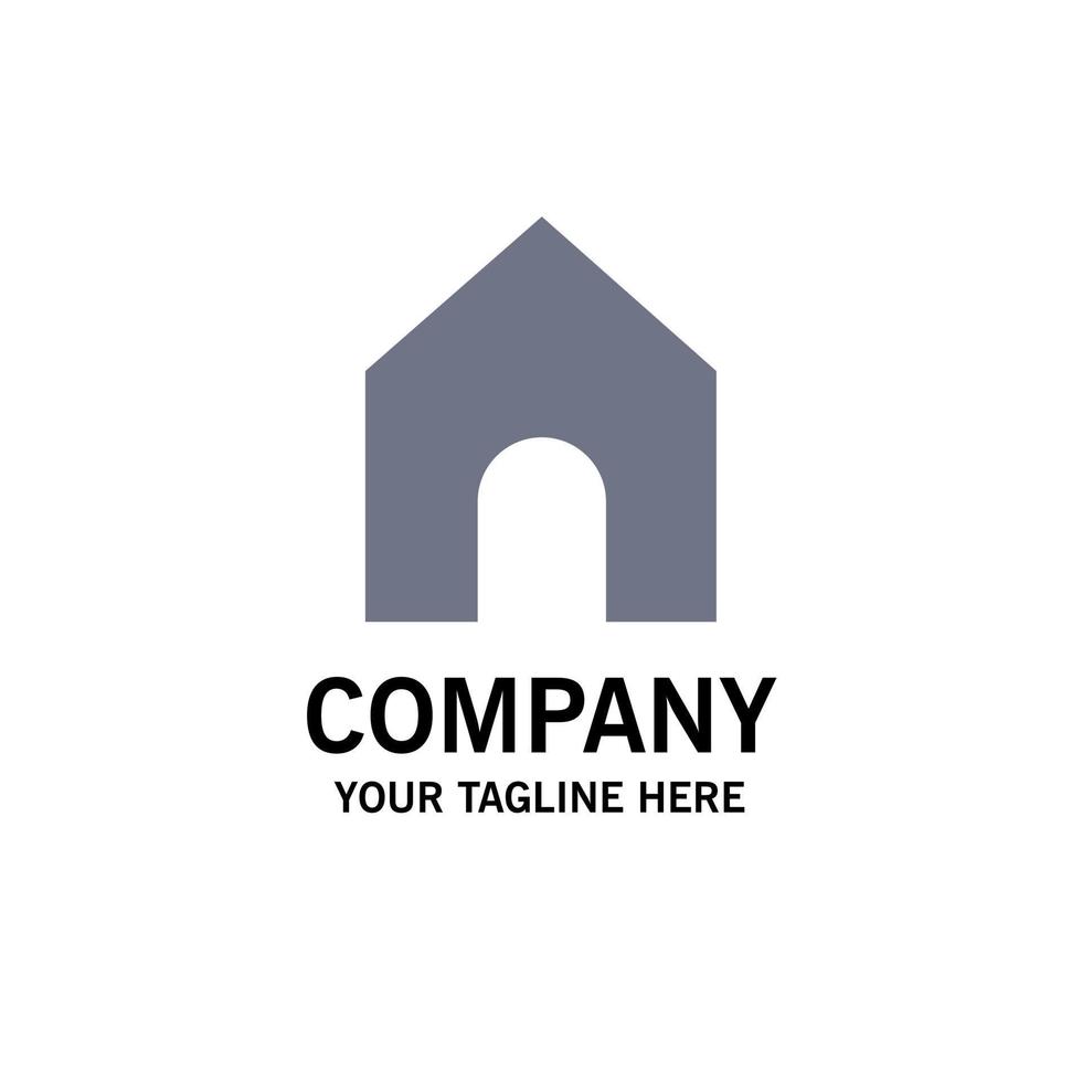 Home Instagram Interface Business Logo Template Flat Color vector