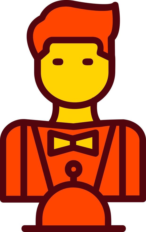 Waiter Vector Icon