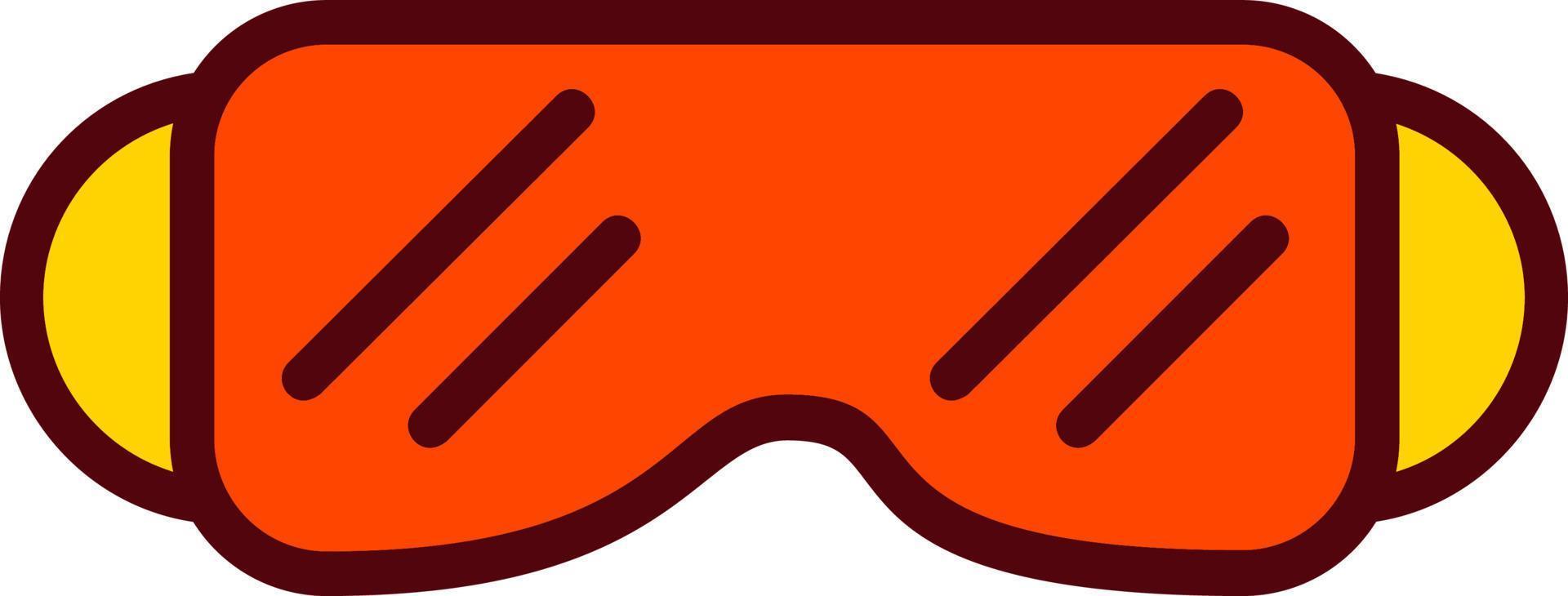 icono de vector de gafas de seguridad