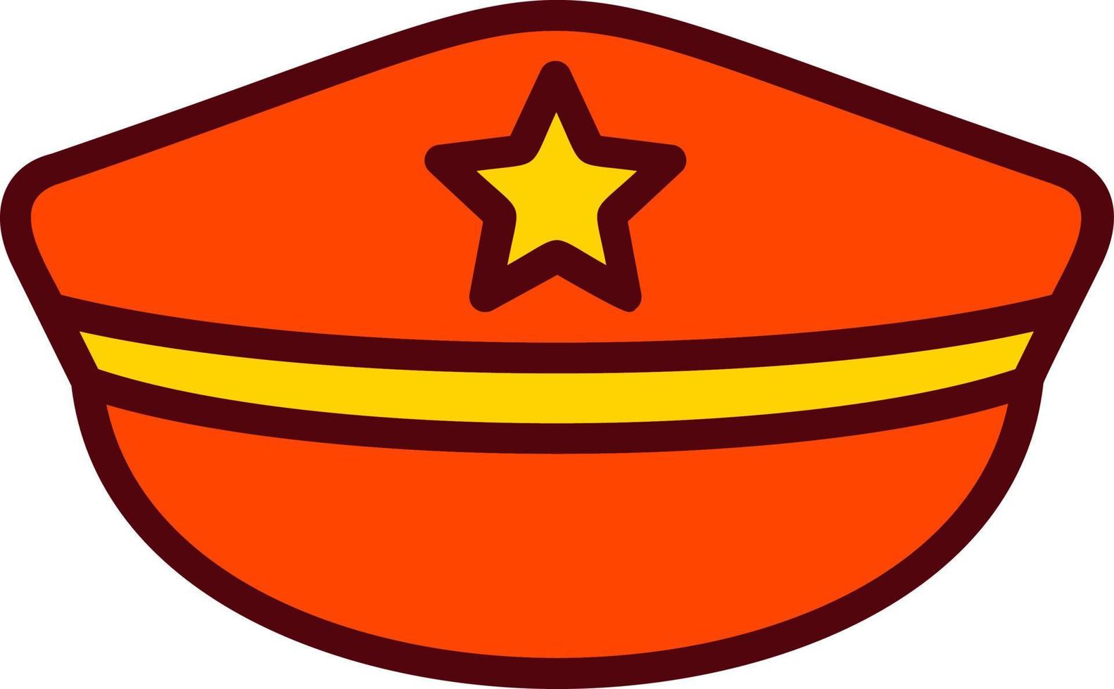 icono de vector de sombrero de policía