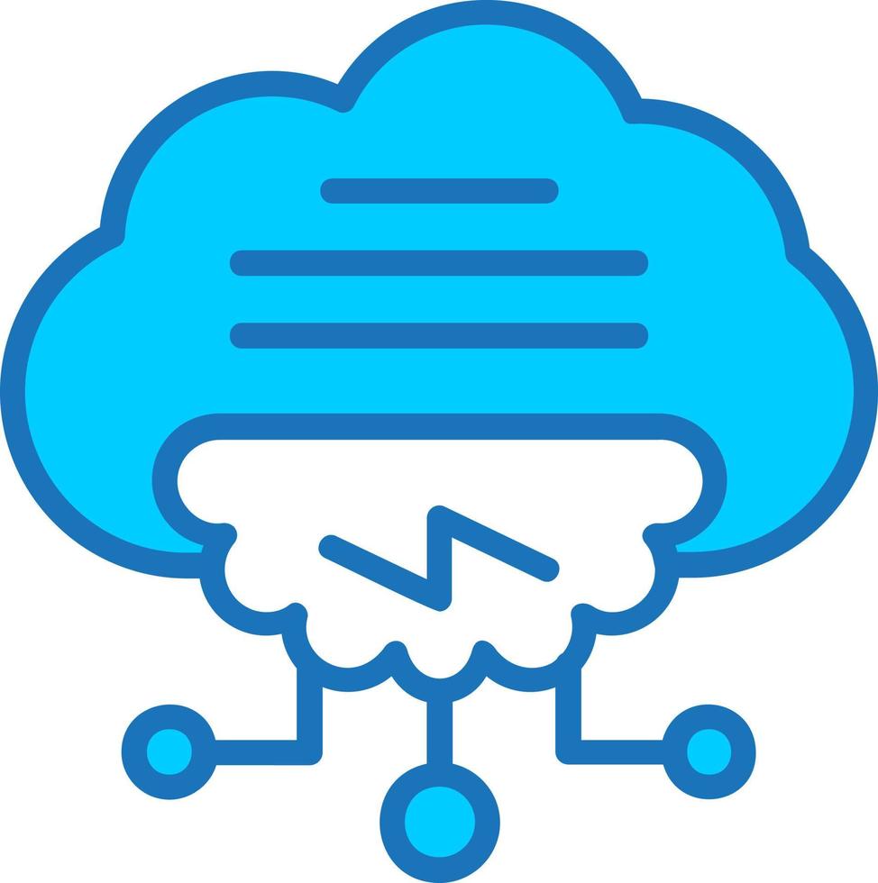 icono de vector de nube informática