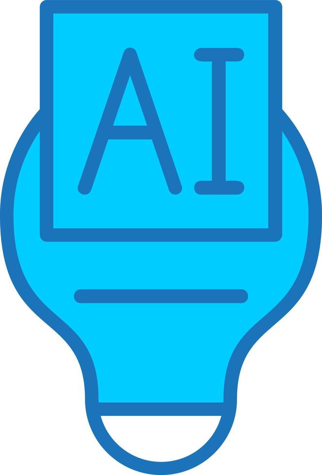 icono de vector de inteligencia artificial