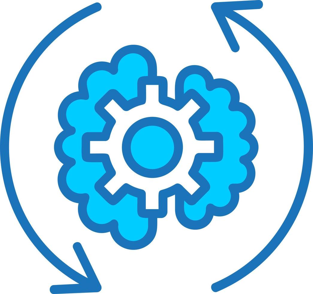 Brain Process  Vector Icon