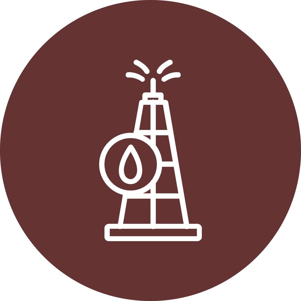 Drilling Rig Vector Icon