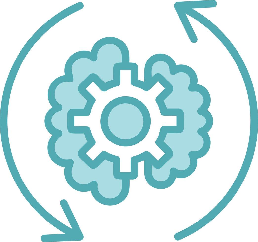 Brain Process  Vector Icon