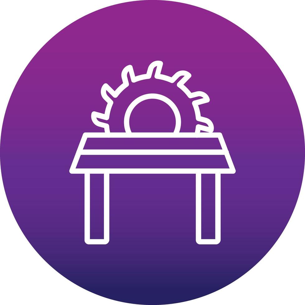 Table Saw Vector Icon