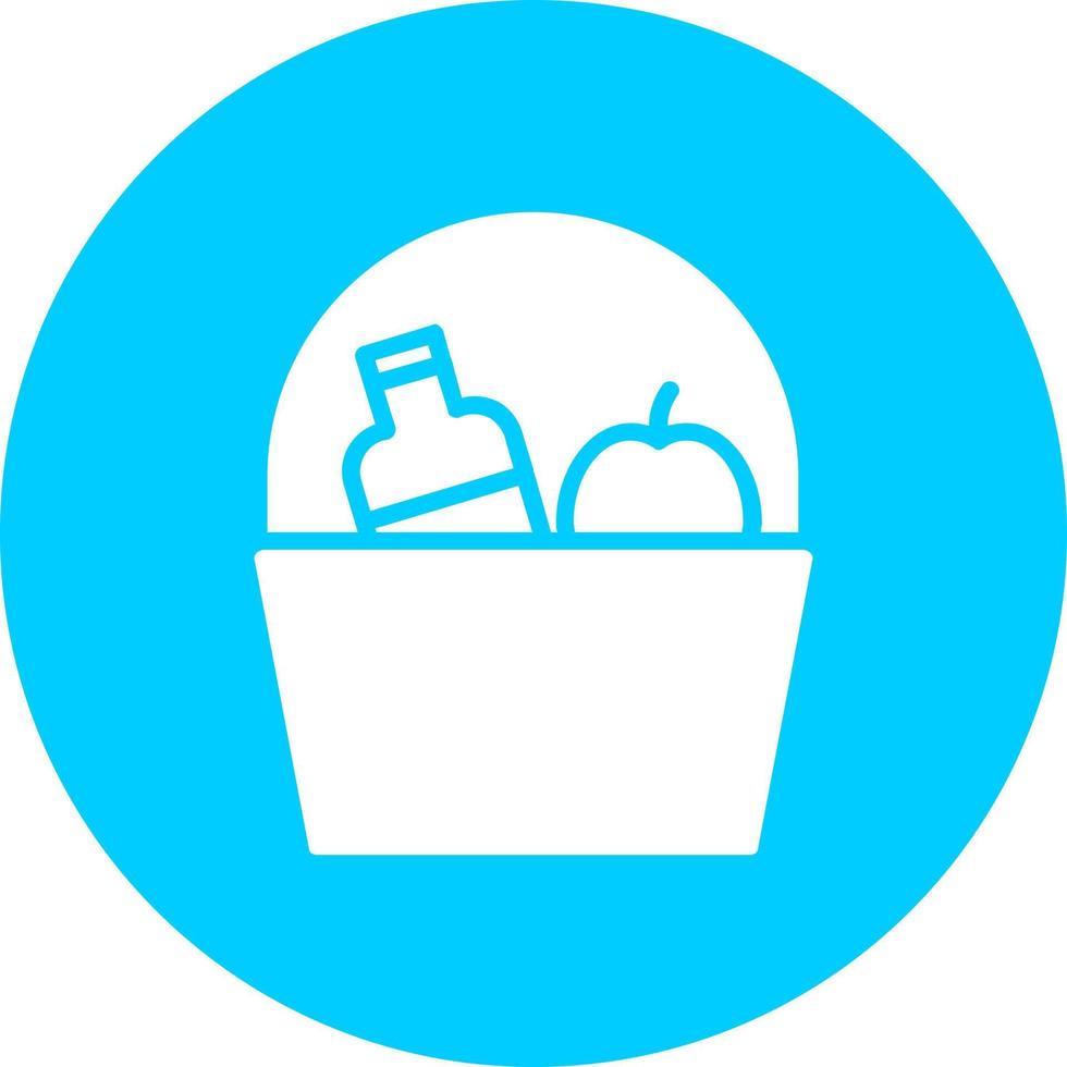 Picnic Basket Vector Icon