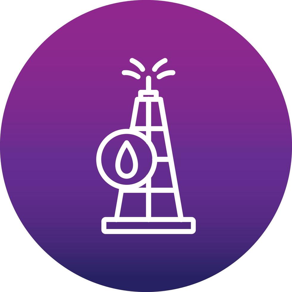 Drilling Rig Vector Icon