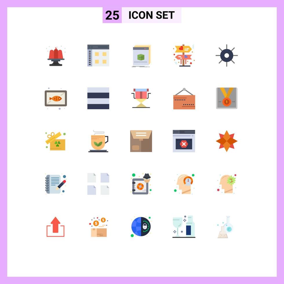 Stock Vector Icon Pack of 25 Line Signs and Symbols for biology direction web board file Editable Vector Design Elements