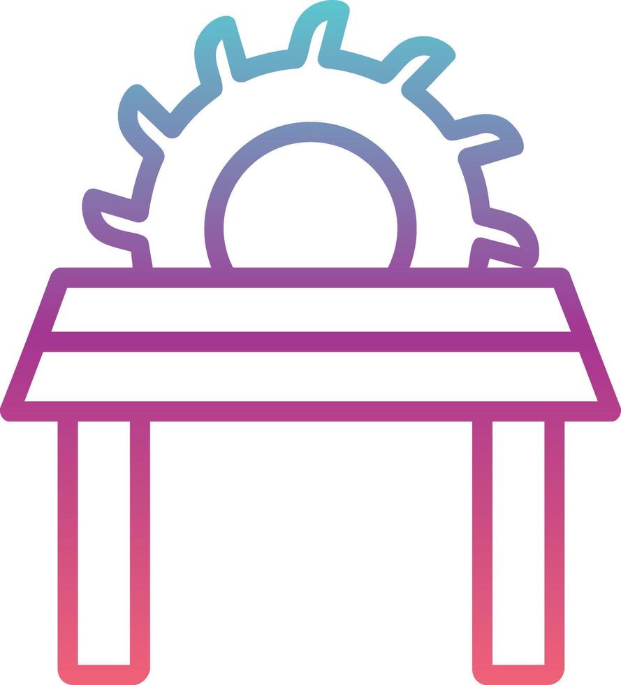 Table Saw Vector Icon
